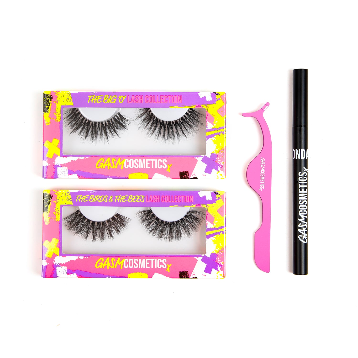 POP MY CHERRY - Pick & Mix 5! Faux-Mink Eye Lashes Eye Glue Liners & Tools